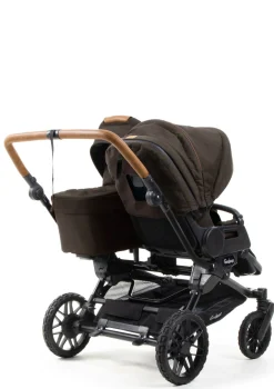Geschwister-Kinderwagen-Set 'Double SENTO FLAT+' Outdoor Brown