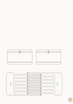 Geschwisterset für 'Wood Mini+' Babybett inkl. Junior-Erweiterung zu zwei Betten Eiche