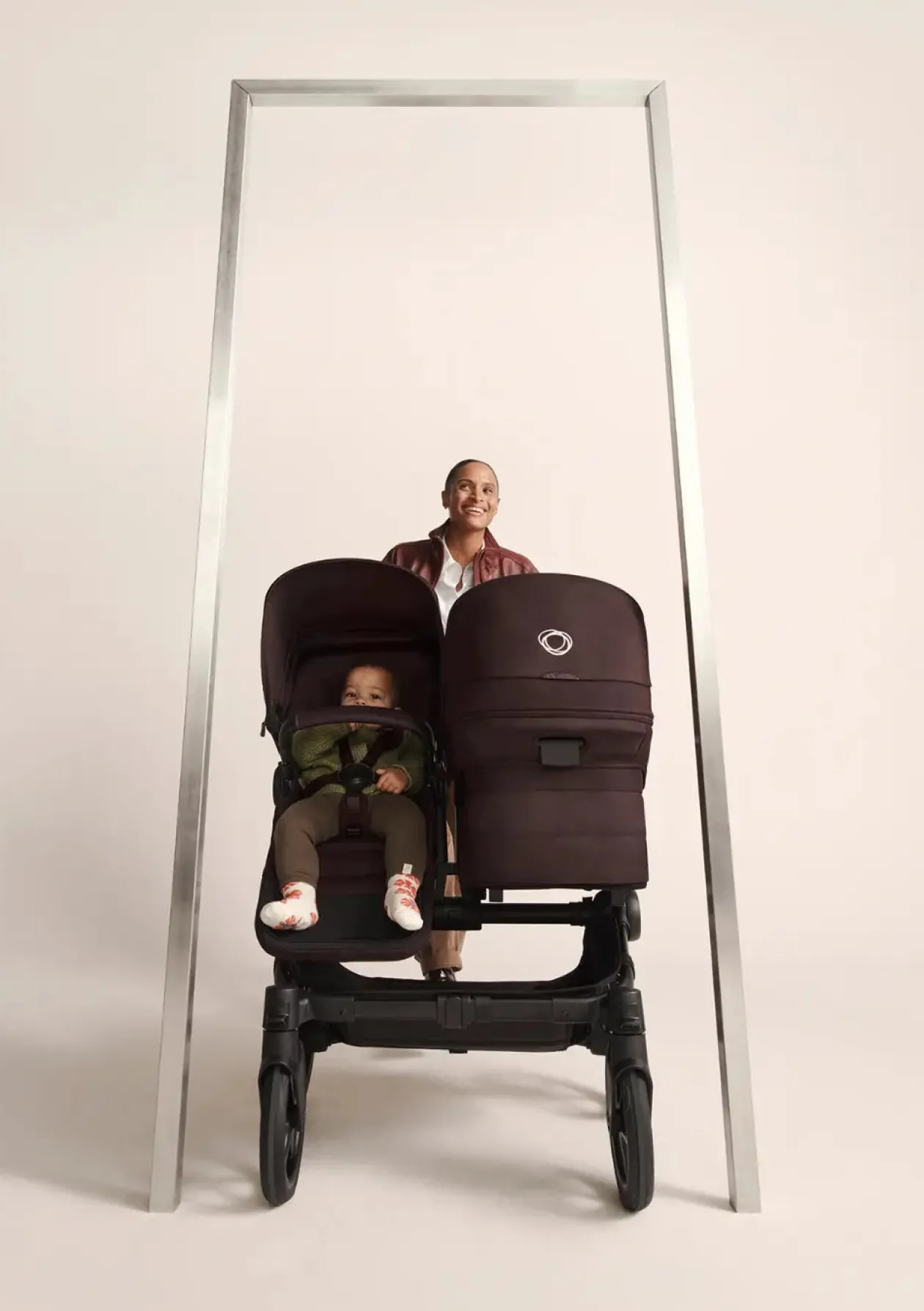 Geschwisterwagen-Set 'Donkey 6 Duo' Cocoa Brown