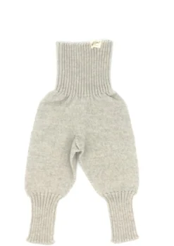 Gestrickte Babyhose zum Mitwachsen stein