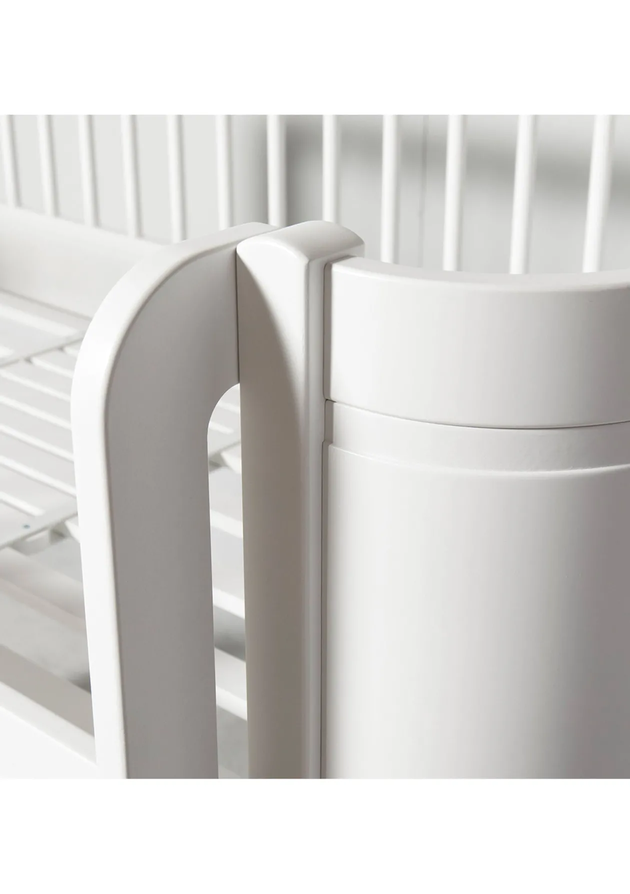 halbhohes Hochbett 'Wood Mini+' weiß 162 x 68 cm