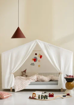 Hausbett 'Wood Original' Weiß / Eiche 200 x 90 cm