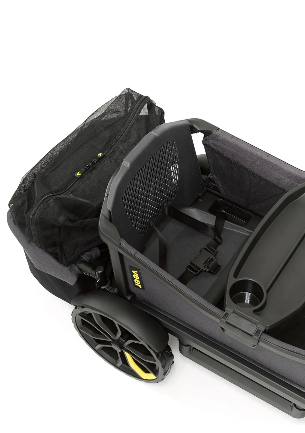 Hecktasche dunkelgrau / schwarz