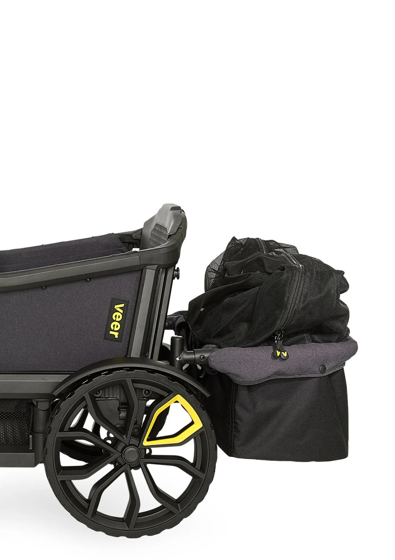 Hecktasche dunkelgrau / schwarz