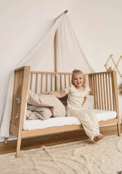 Himmelgestell für Babybetten 'Luna & Linea' Eiche