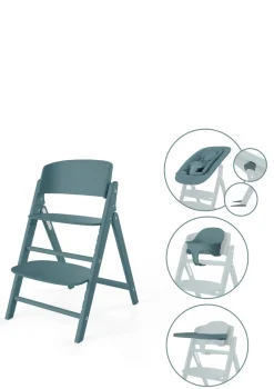 Hochstuhl 'Click & Fold' 4-in-1 Set Stone Blue