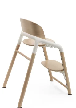 Hochstuhl 'Giraffe' neutrales Holz / Weiß