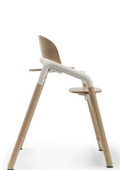 Hochstuhl 'Giraffe' neutrales Holz / Weiß