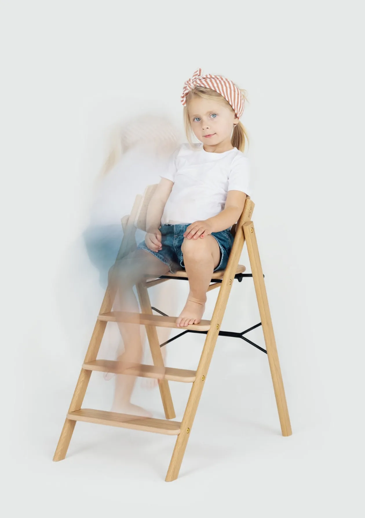 Hochstuhl 'Klapp' Eiche Natural