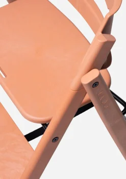 Hochstuhl 'Klapp' Recycelter Kunststoff Terracotta Pink
