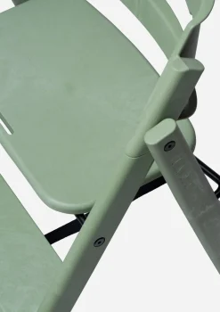 Hochstuhl 'Klapp' Recycelter Kunststoff Mineral Green