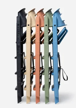 Hochstuhl 'Klapp' Recycelter Kunststoff Mineral Green