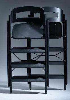 Hochstuhl 'Klapp' Recycelter Kunststoff Charcoal Black