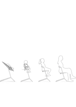 Hochstuhl 'Lemo' 4-in-1 Set All White / White