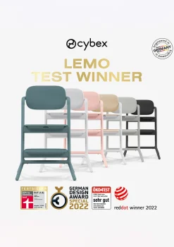 Hochstuhl 'Lemo' 4-in-1 Set Pearl Pink / Light Pink