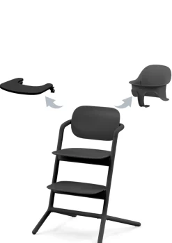 Hochstuhl 'Lemo' 3-in-1 Set Stunning Black / Black