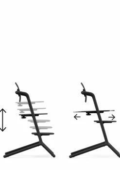 Hochstuhl 'Lemo' 4-in-1 Set Stunning Black / Black