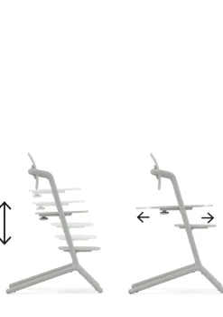 Hochstuhl 'Lemo' 4-in-1 Set Suede Grey / Mid Grey