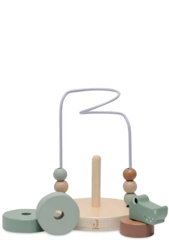 Holz Motorikschleife 'Jungle Jambo' Croco