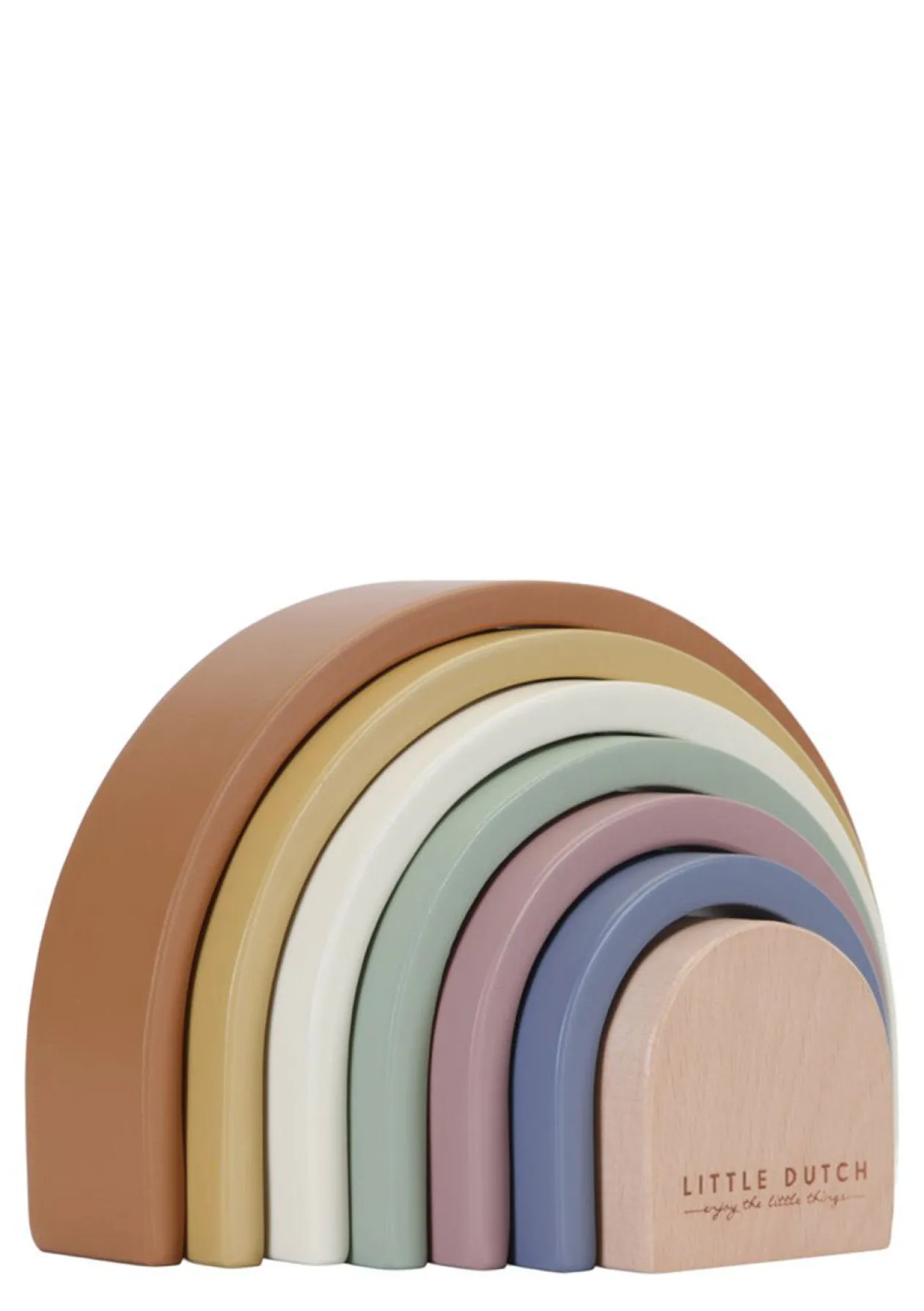 Holz Stapel-Regenbogen 'Vintage'