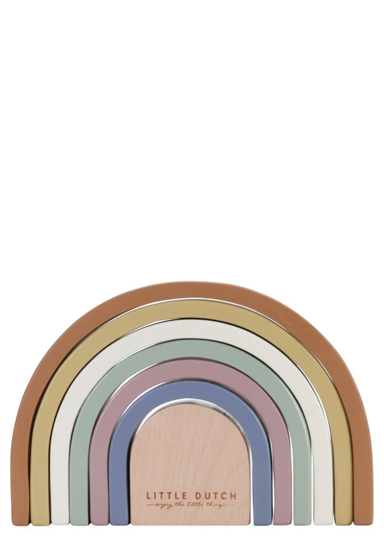 Holz Stapel-Regenbogen 'Vintage'