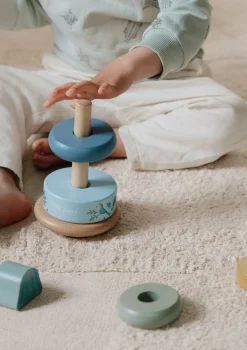 Holz Stapelturm mit Ringen 'Forest Friends'