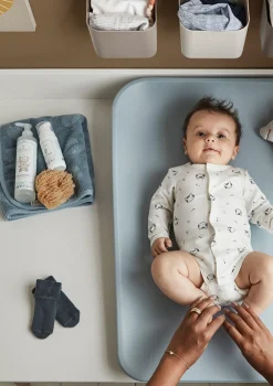 Hoodie Organic 'Dots' Blueberry