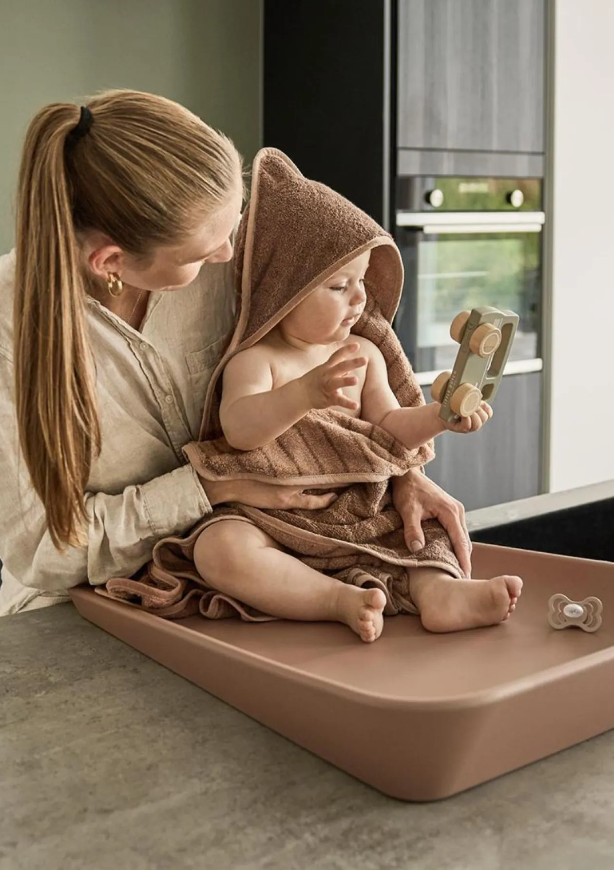 Hoodie Organic 'Woodland' Clay