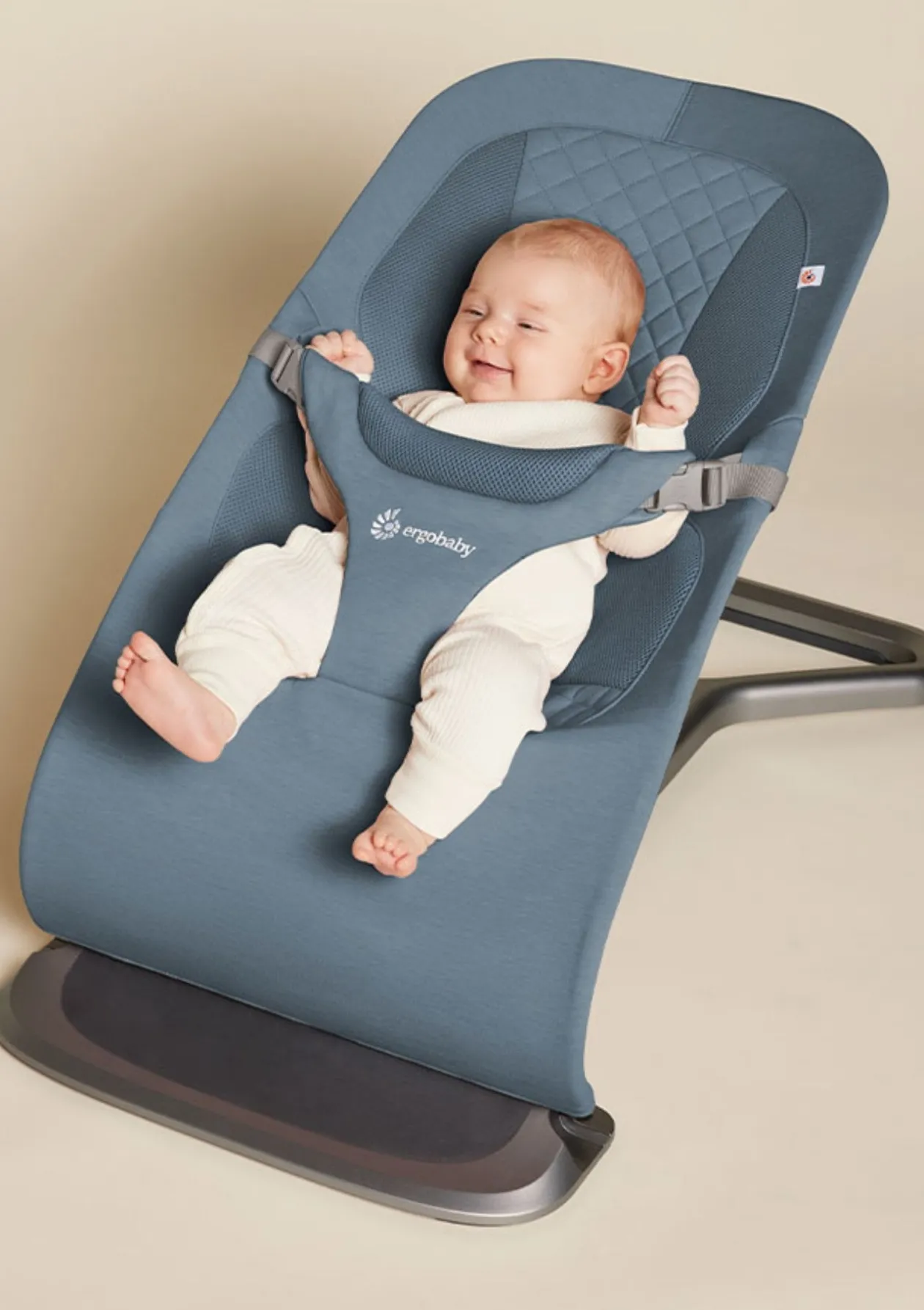 3-in-1 Babywippe 'Evolve' Knit Oxford Blue