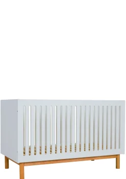 2-in-1 Babybett Bank 'Mood' Weiß 140 x 70 cm