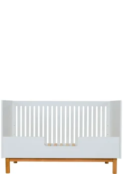 2-in-1 Babybett Bank 'Mood' Weiß 140 x 70 cm