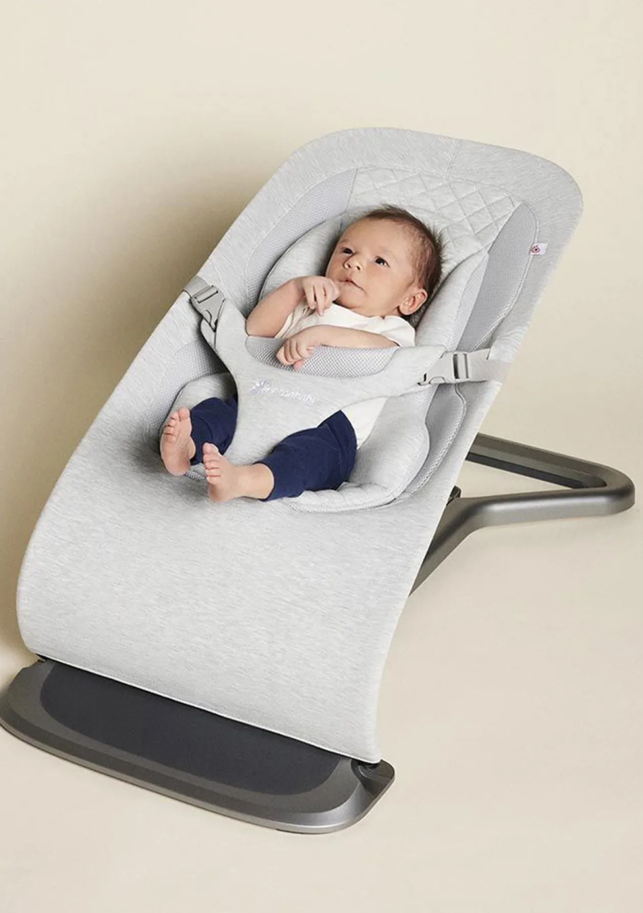 3-in-1 Babywippe 'Evolve' Knit light grey