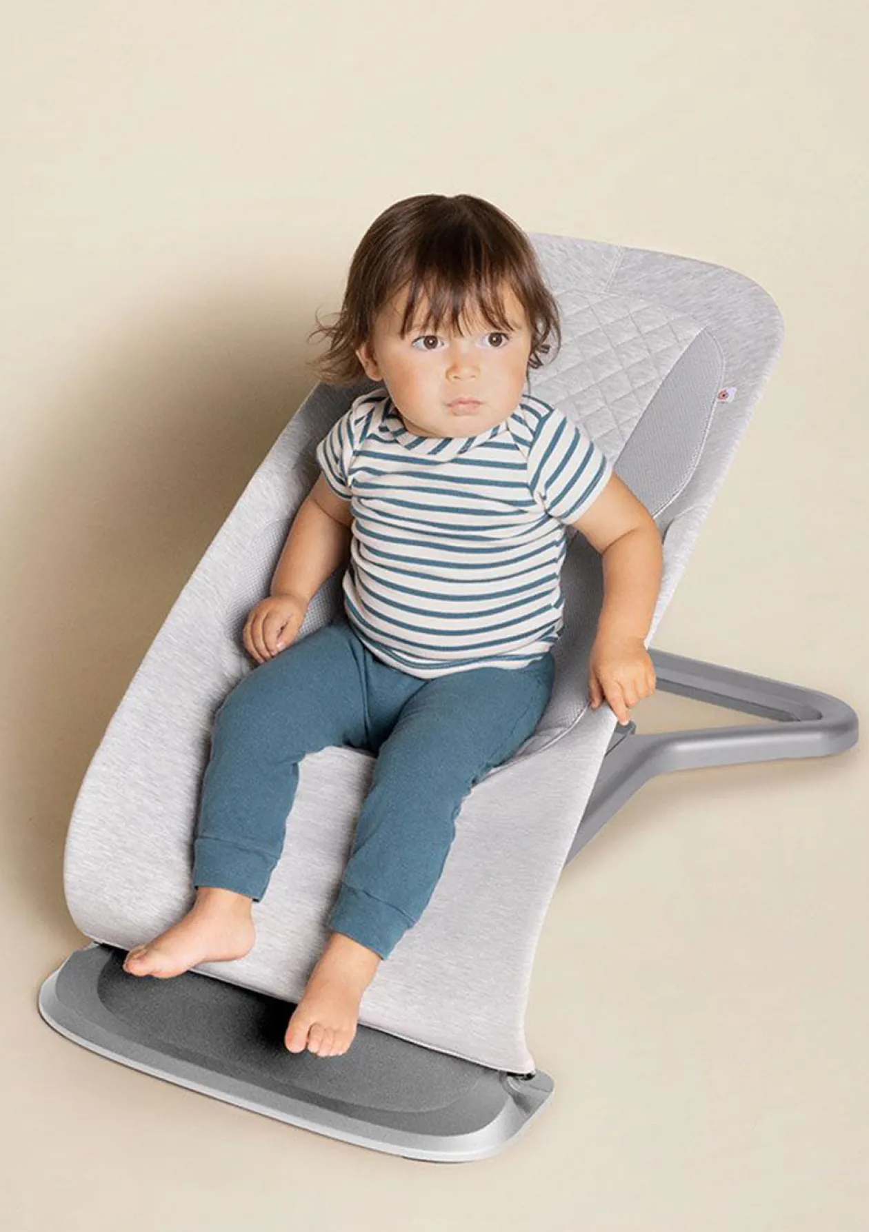 3-in-1 Babywippe 'Evolve' Knit light grey