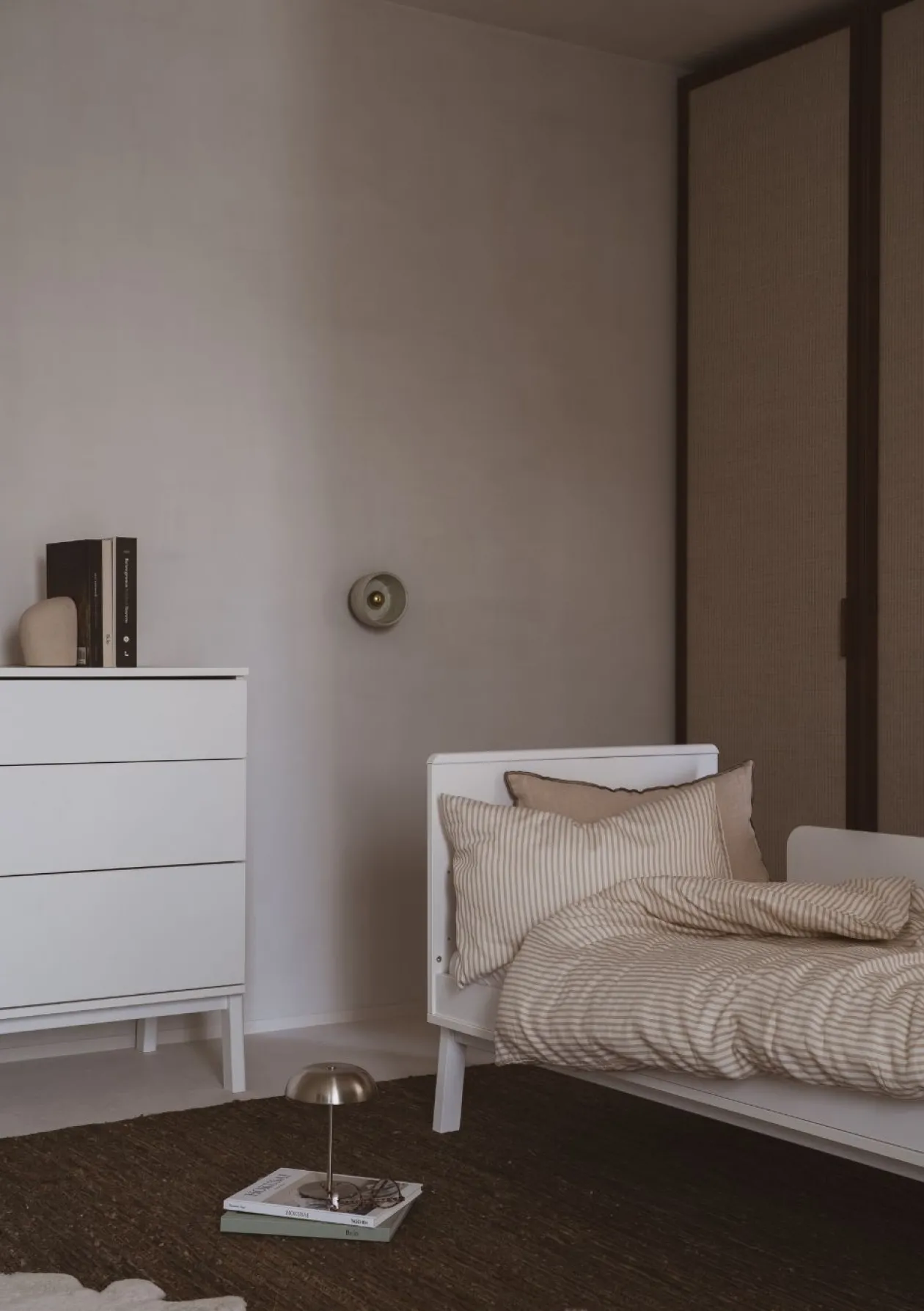 2-in-1 Bett 'Ashi' Cream 140 x 70 cm