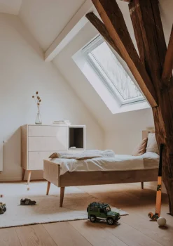 2-in-1 Bett 'Cocoon' Natural Oak 140 x 70 cm