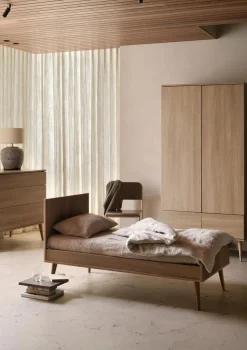 2-in-1 Bett 'Flow' Honey Ash 140 x 70 cm