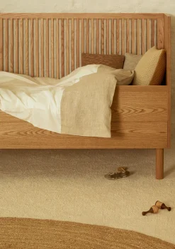 2-in-1 Bett 'Hai No Ki' Natural Ash 140 x 70 cm