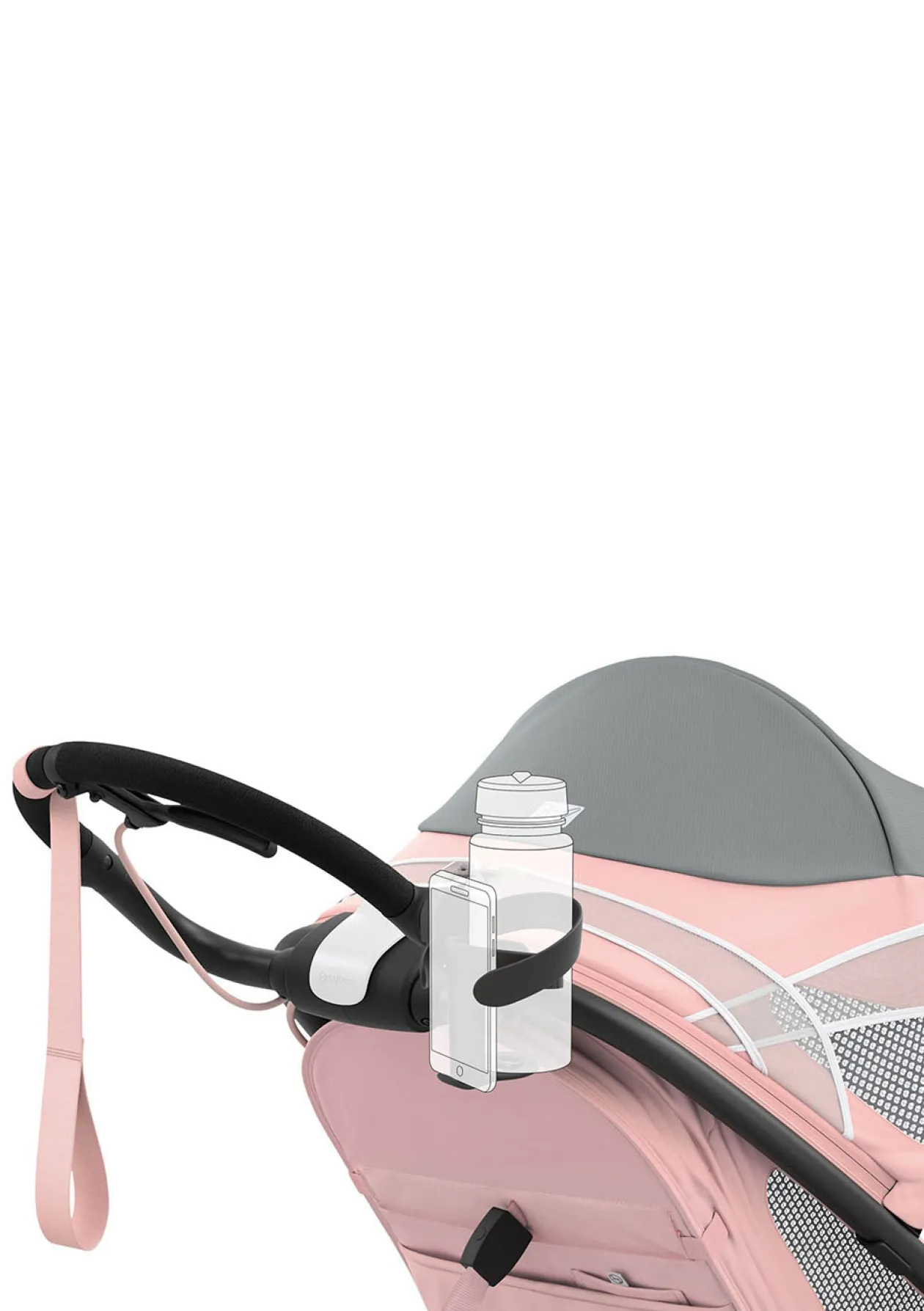 2-in-1 Getränkehalter Sport schwarz