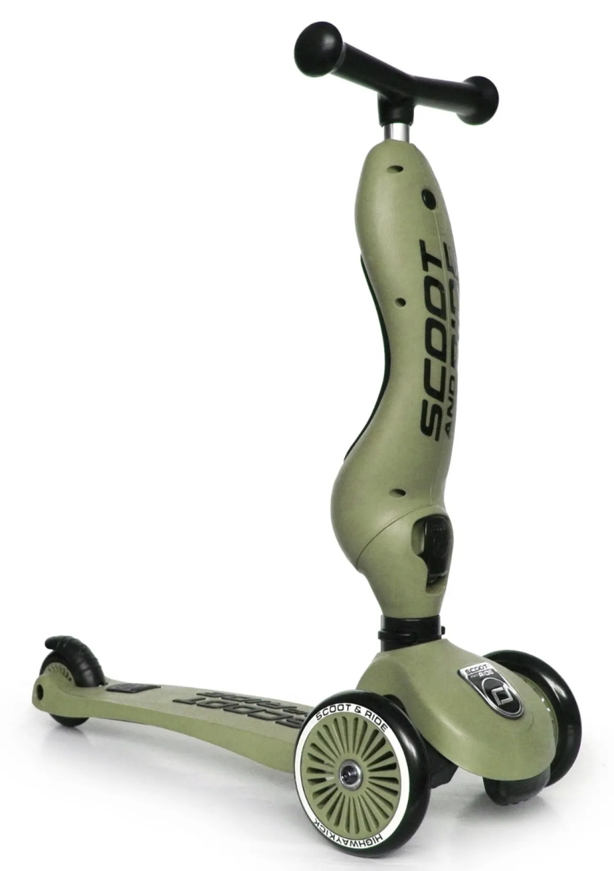 2in1 Kickboard 'Highway Kick 1' olive