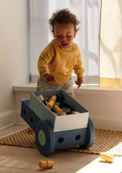 3-in-1 Lauflernwagen Deep Blue / Sky Blue