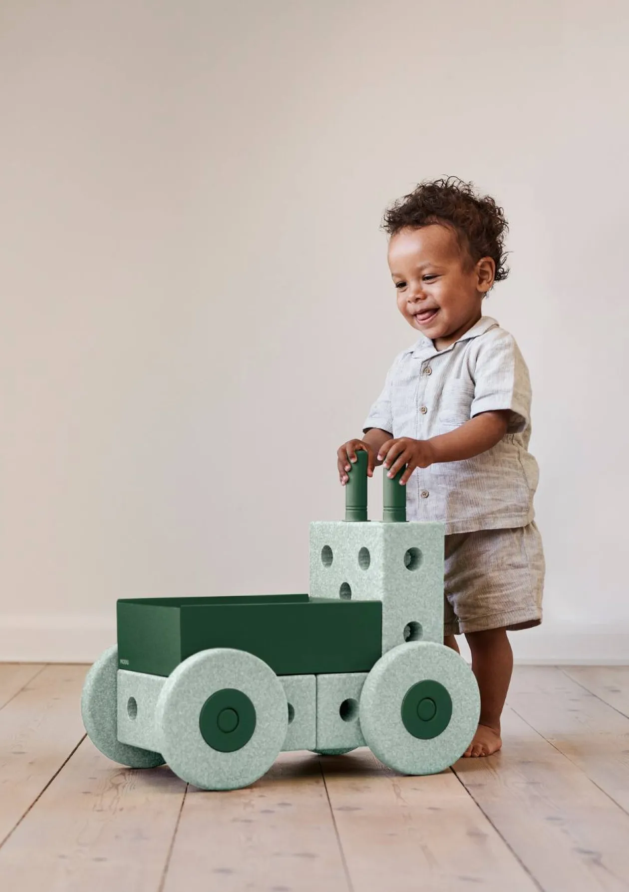 3-in-1 Lauflernwagen Ocean Mint / Forest Green