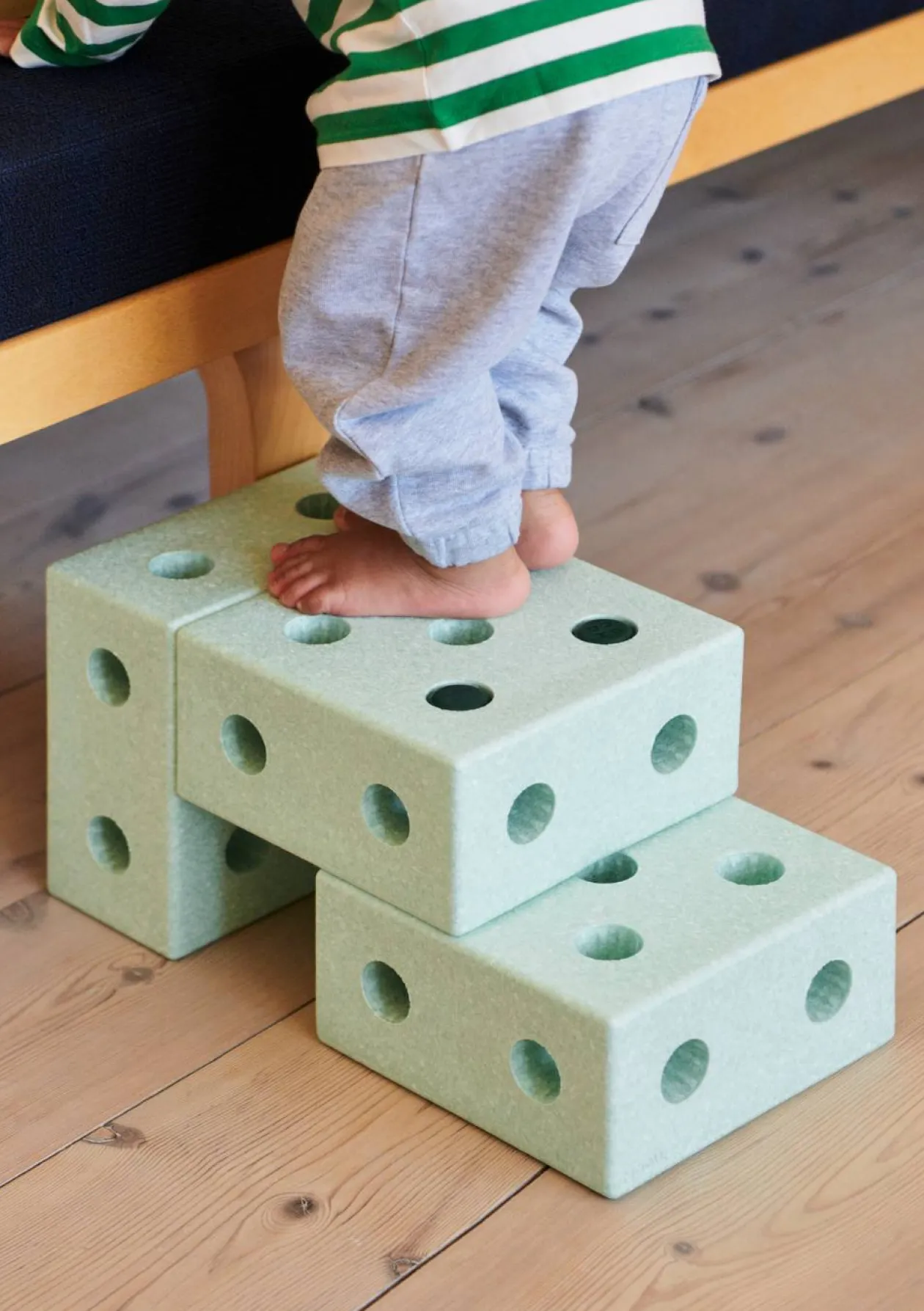 3-in-1 Lauflernwagen Ocean Mint / Forest Green