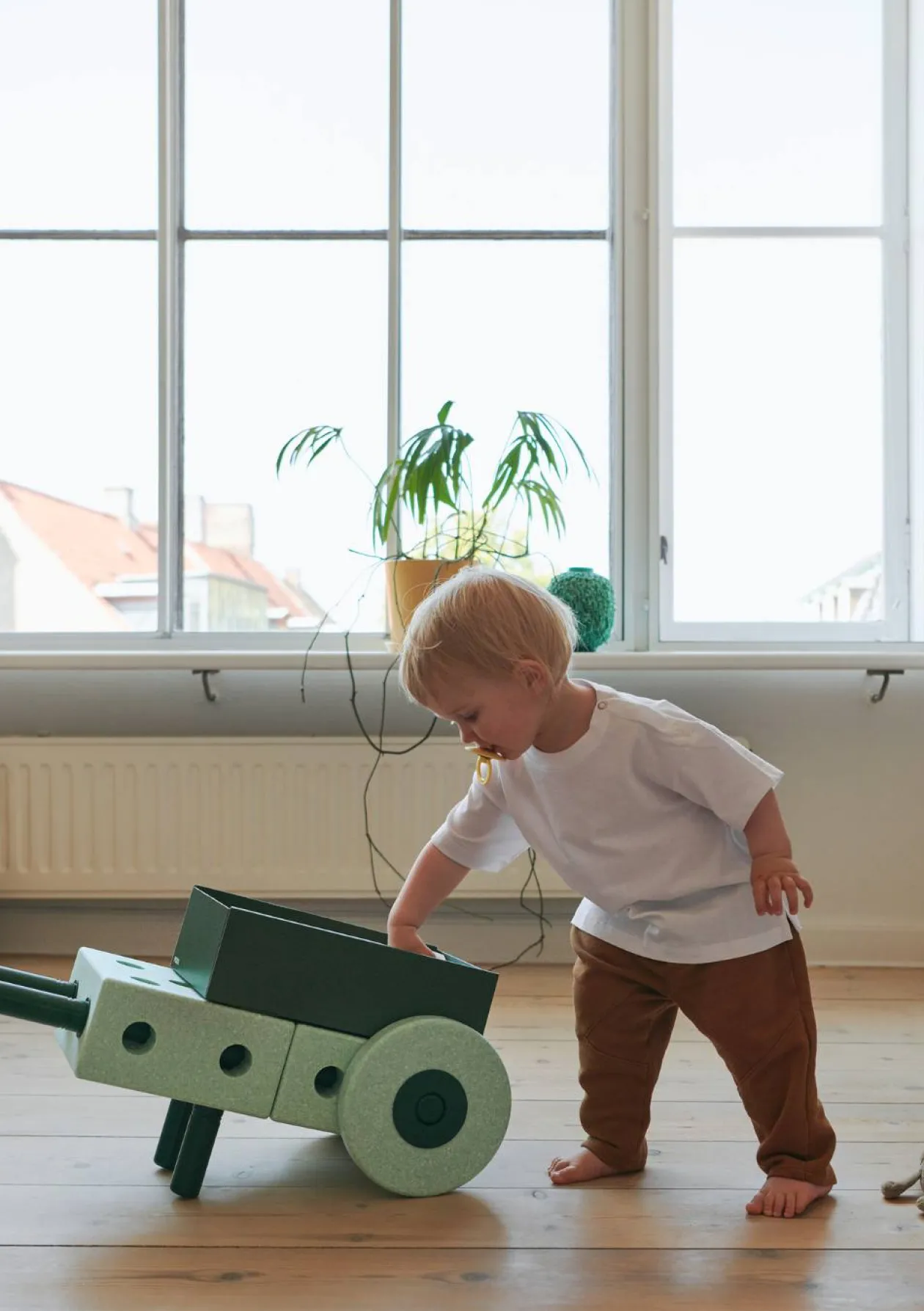 3-in-1 Lauflernwagen Ocean Mint / Forest Green