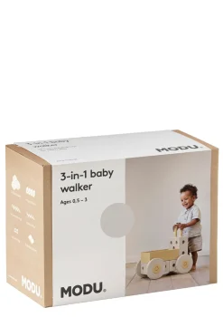 3-in-1 Lauflernwagen Sand Grey / Honey Yellow