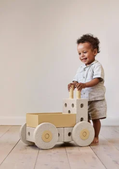 3-in-1 Lauflernwagen Sand Grey / Honey Yellow