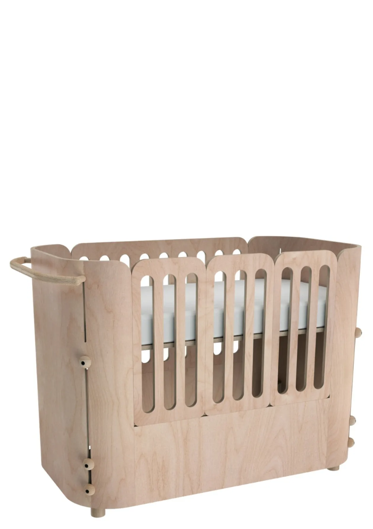 4-in-1 mitwachsendes Babybett 112-148 x 60 cm