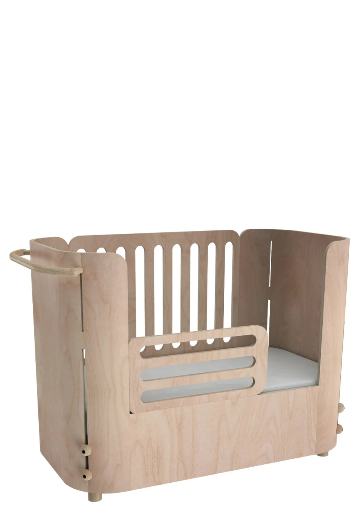 4-in-1 mitwachsendes Babybett 112-148 x 60 cm