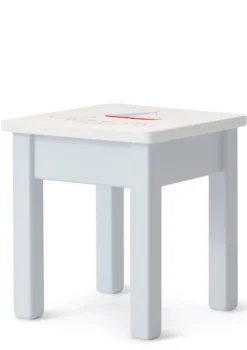 Kinderhocker hellblau handbemalt