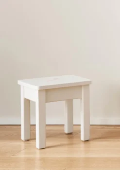 Kinderhocker weiß handbemalt