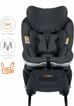 Kindersitz 'iZi Turn i-Size' Anthracite Mesh